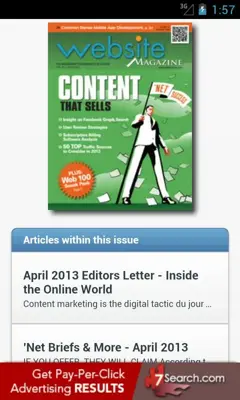 Website Magazine android App screenshot 2